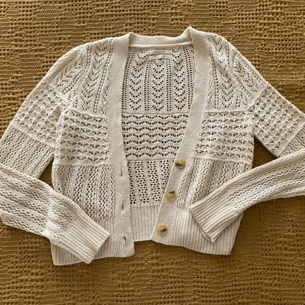 Anthropologie Crochet Cardigan